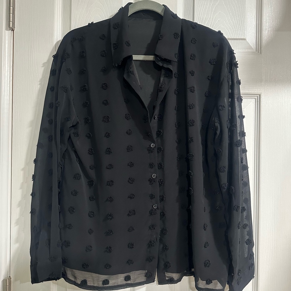 Black Textured Shirt